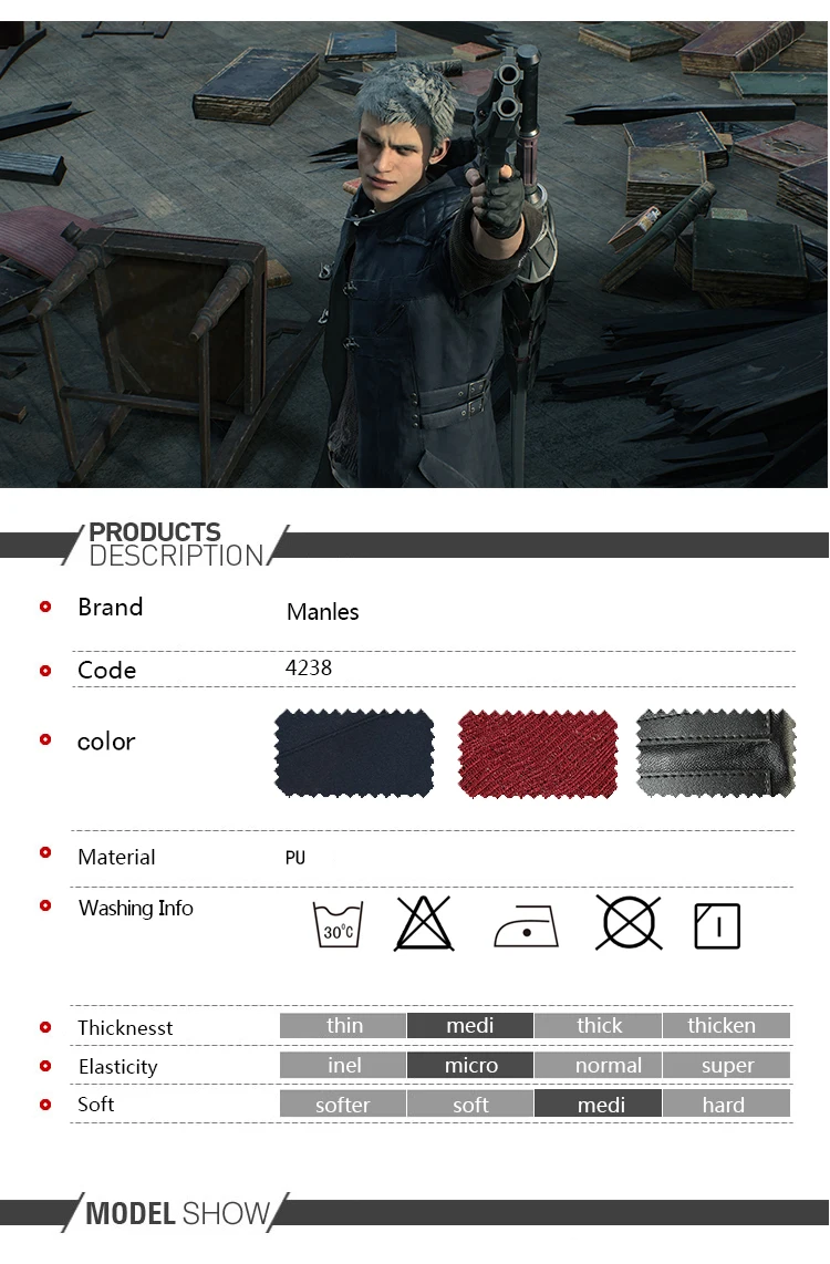 Игра DMC5 Косплей Костюм NERO куртка для взрослых мужчин Хэллоуин Дьявол Охотник Nero костюм пальто Брюки Наряд полный комплект реквизит на заказ