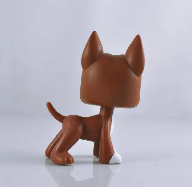 Littlest Pet коричневая и белая большая собака Dane детская фигурка девушки игрушка