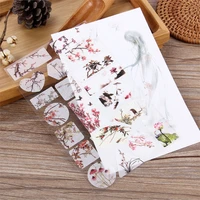 1pcs kawaii stickers ancient scenery decorative sticker stationery scrapbooking label adhesive office school supplies