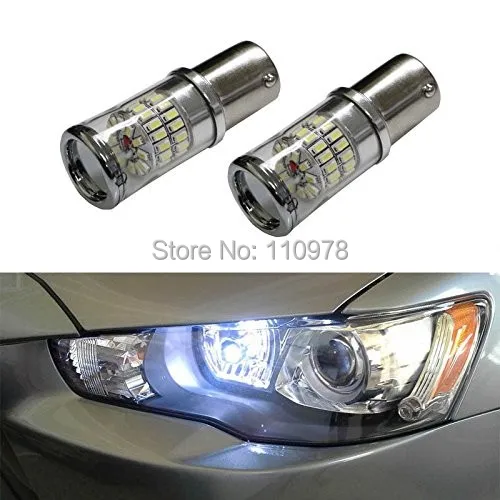 CANbus Error Free White 1156 BA15S P21W R10W Mirror Reflector LED Bulbs for Volkswagen MK6 Jetta Daytime Running Lights | Автомобили и