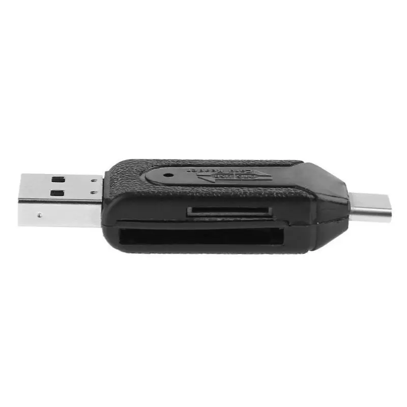 Кардридер Kuulee 2 в 1 USB OTG универсальный кардридер Micro TF/SD удлинитель для телефона