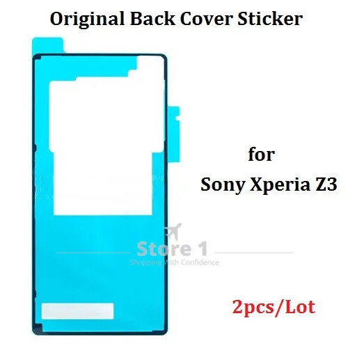 2 шт. для Sony Xperia Z3 оригинальная наклейка на заднее стекло Водостойкая заднюю