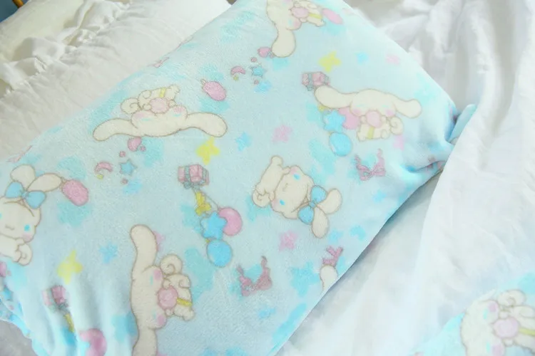 Милая супер мягкая плюшевая гладкая фланель Cinnamoroll Собака с большим ухом Кукла мультфильм плюшевые розовые куклы игрушки одеяло наволочка для девочки ребенок