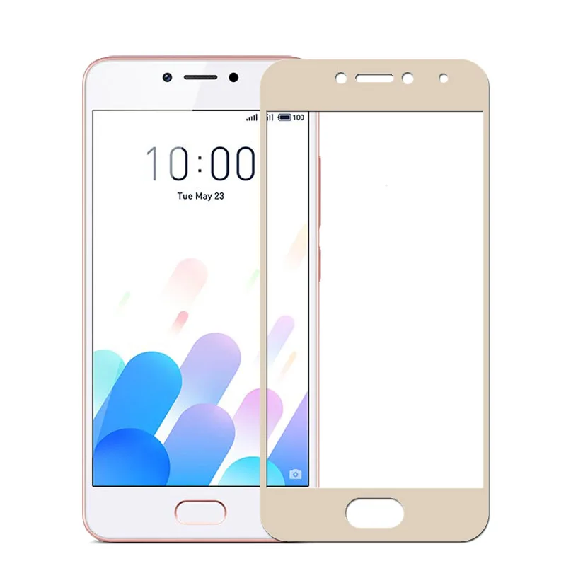Для Meizu M5C M710H твердость 9 H полное покрытие закаленное стекло для M 5C A5 защитная