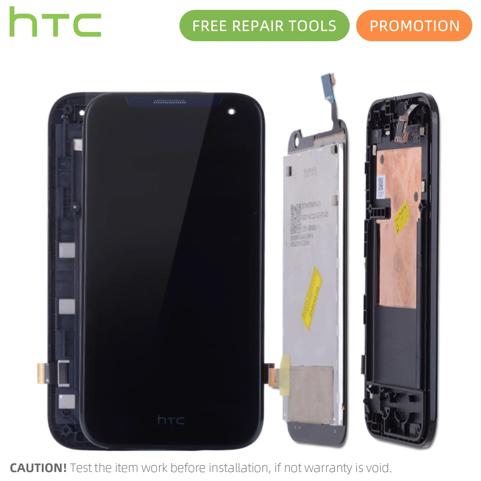 Дисплей для HTC Desire 310 LCD в сборе с тачскрином на рамке Оригинал черный|Экраны