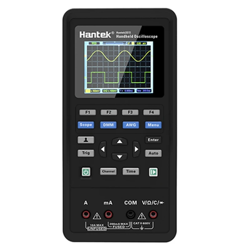 Цифровой осциллограф Hantek 3 в 1 генератор сигналов мультиметр 250 Мвыб/с USB