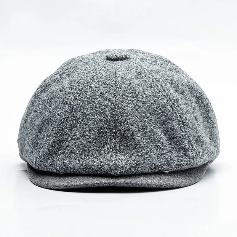 [JAMONT] осенне-зимняя кепка газетчика для мужчин и женщин восьмиугольная
