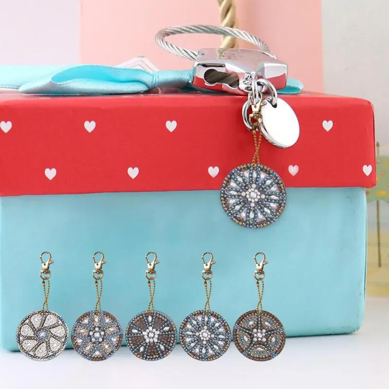 5 шт. DIY колеса полная выкладка особой формы алмазов картина брелки для ключей
