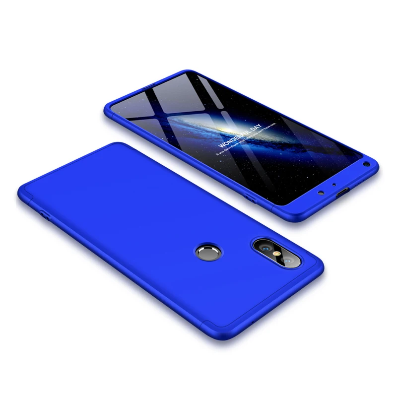 Синий Для Xiaomi mi x2 чехол Funda Xiaomi mi x 2S чехол s 360 полная защита для Xiaomi mi x2s mi x2 чехол mi x 2 2S mi x2s - Цвет: Синий