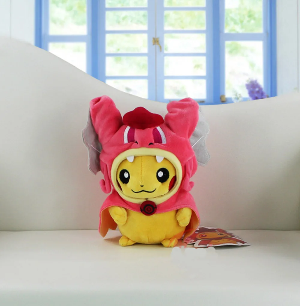 20-25 см Пикачу Косплей X Charizard Magikarp Brinquedo Мода для детей плюшевый рисунок с куклой в розницу - Цвет: Magikarp Pink