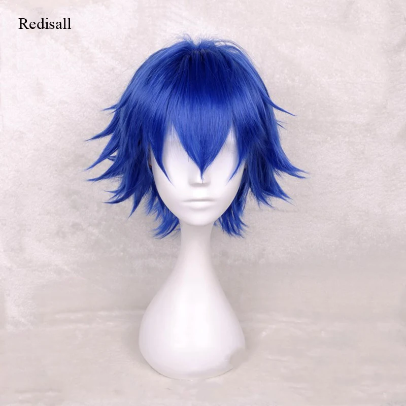 Kirishima Ayato короткий синий парик косплей Токийский Гуль Хэллоуин ролевые игры