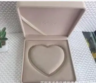 1pcs/lot creative style woman velvet heart jewelry box woman wedding necklace jewelry cases display