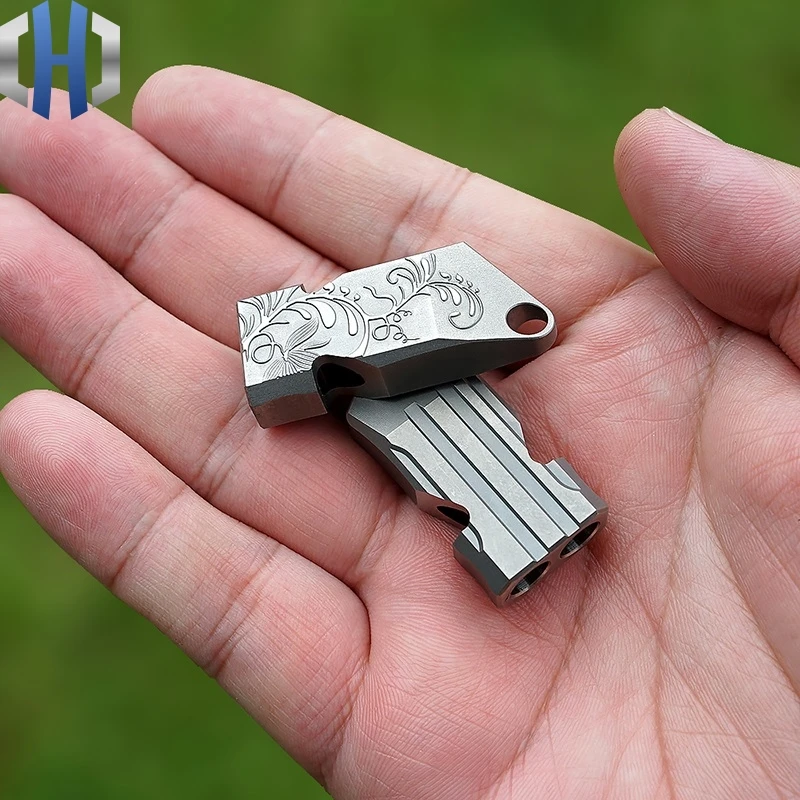 Свисток из титанового сплава для выживания металлическое тройное оборудование