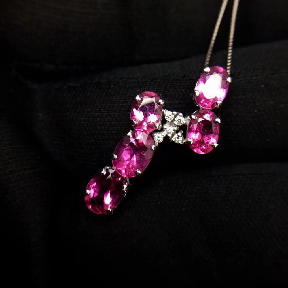 Женское колье из настоящего чистого золота 18 К с бриллиантами 100% карат |