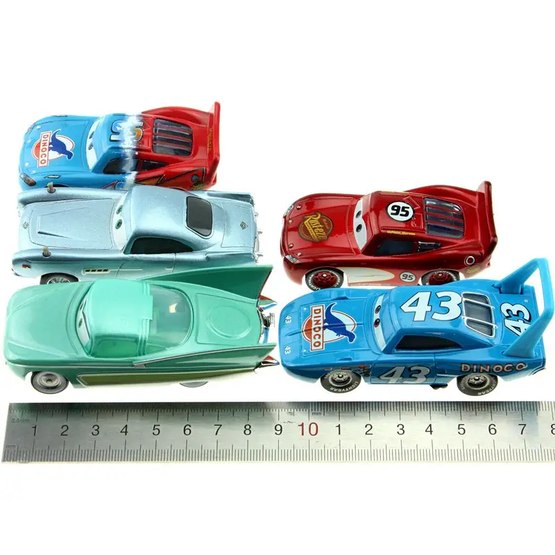 5 шт./лот Disney Pixar машинки Lightning Mcqueen король 1:55 Diecast металлического сплава модель