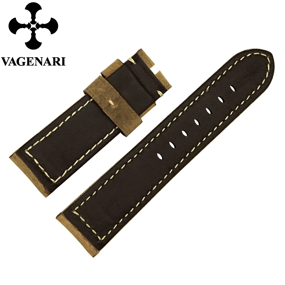 Бесплатная Доставка D264 Желто-Коричневый Итальянский Натуральная Кожа Ремешок