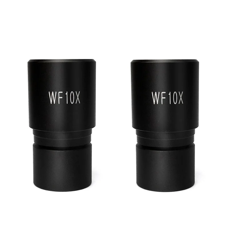 Два предмета WF10X широкий полевой окуляр рамсдена для биологического микроскопа с монтажным размером 23,2 мм поле зрения 16 мм оптический