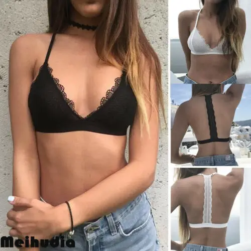 Модный женский кружевной бюстгальтер с цветочной отделкой укороченный топ