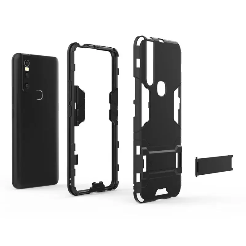 VIVO V15 чехол Pro роскошный армированный Гибридный Силиконовый + жесткий для