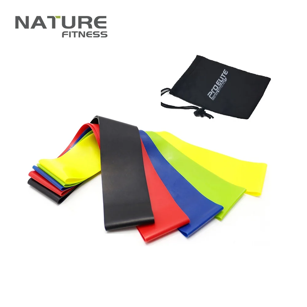 Set of 5 pcs Resistance Band Ring Yoga Bands Workout Stretching Exercises Gym Strength Training Pull Rubber Loops | Спорт и