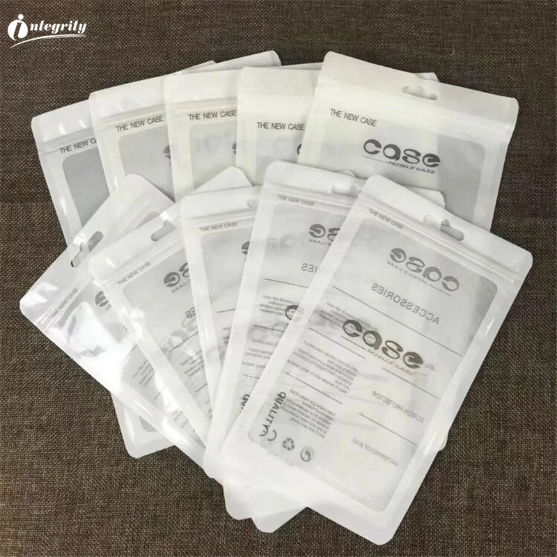 

INTEGRITY 1000Pcs 11*19 cm Plastic zipper Bags Cell Phone Accessories Mobile Phone Case Cover Packaging Package zip lock pouches