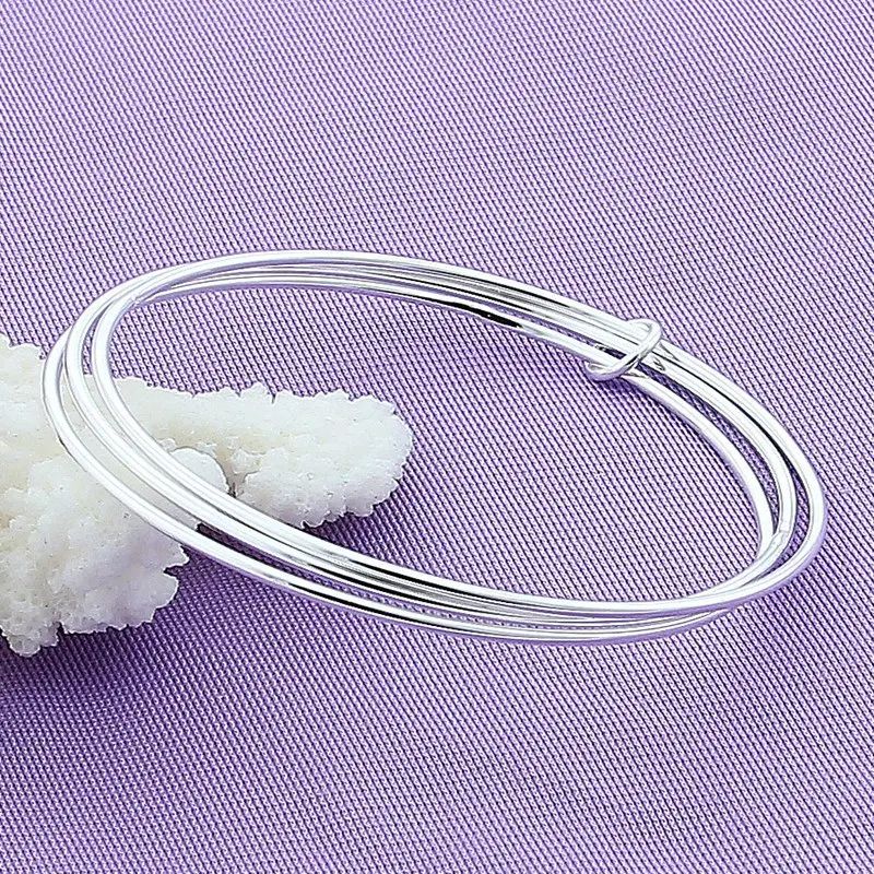 Модные Винтажные серебряные браслеты ювелирные изделия многослойные и браслет