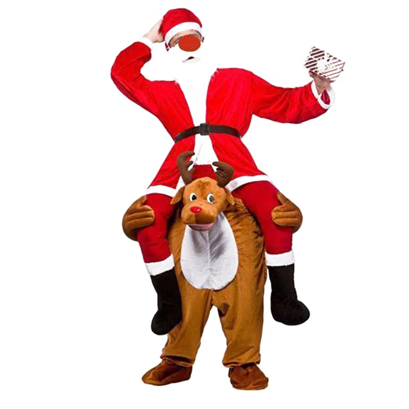 2019 плечо Ride On Piggy Back costume нарядное платье взрослый костюм для вечеринки мужской