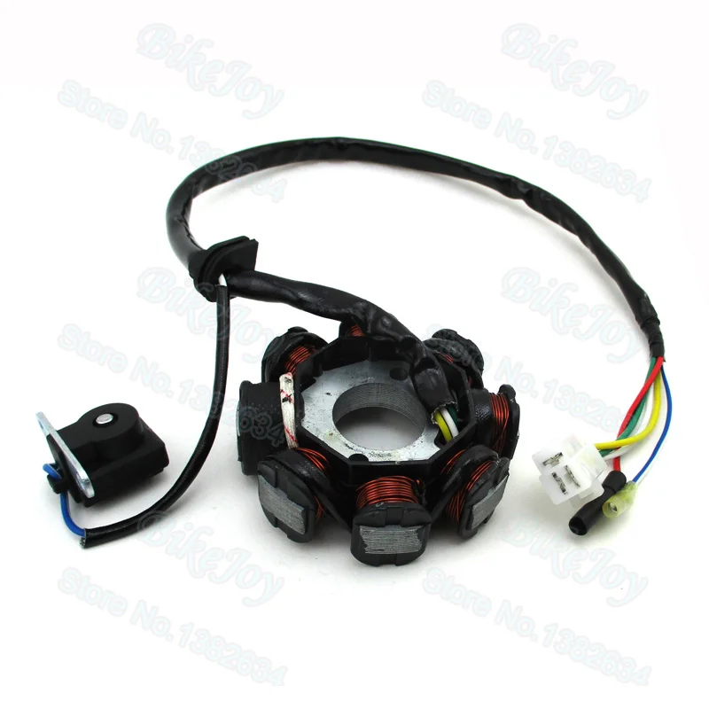 Магнитный статор зажигания переменного тока с 8 катушками для скутера GY6 50 куб. См