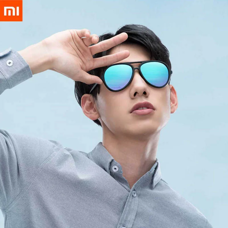 Xiaomi Ice Blue очки TS бренд TAC поляризованные солнцезащитные очки Авиатор из нержавеющей стали линзы УФ-защита для путешествий на открытом воздухе для мужчин и женщин
