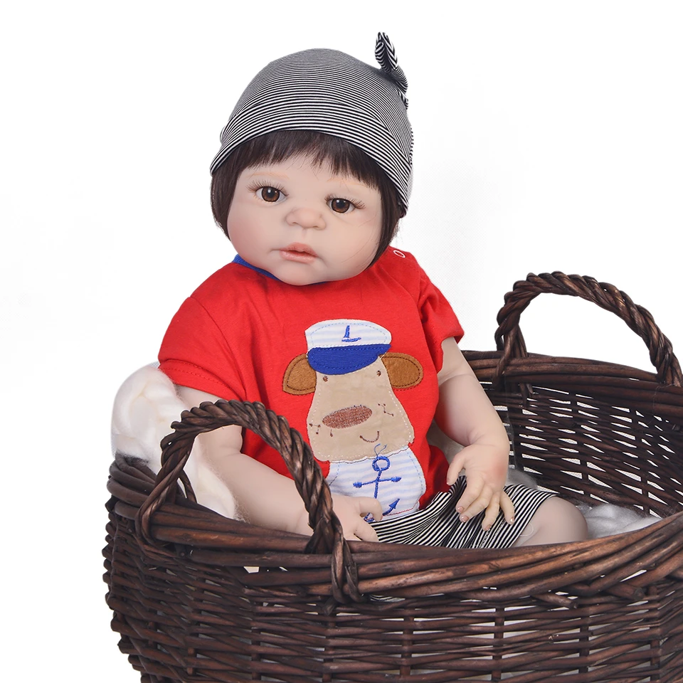 NPK 23&quot Full Body Silicone Reborn Baby boy reborn doll toys bathe Play House dolls baby toddler bonecas kids gift | Игрушки и хобби