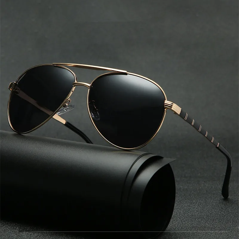 

Мужские солнцезащитные очки VWKTUUN, классические поляризационные очки с двойным лучом, степень защиты UV400, для мужчин