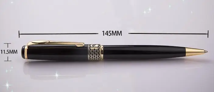 2018 Винтаж/Ретро металла полночь черный шариковая ручка 0.5 мм написание
