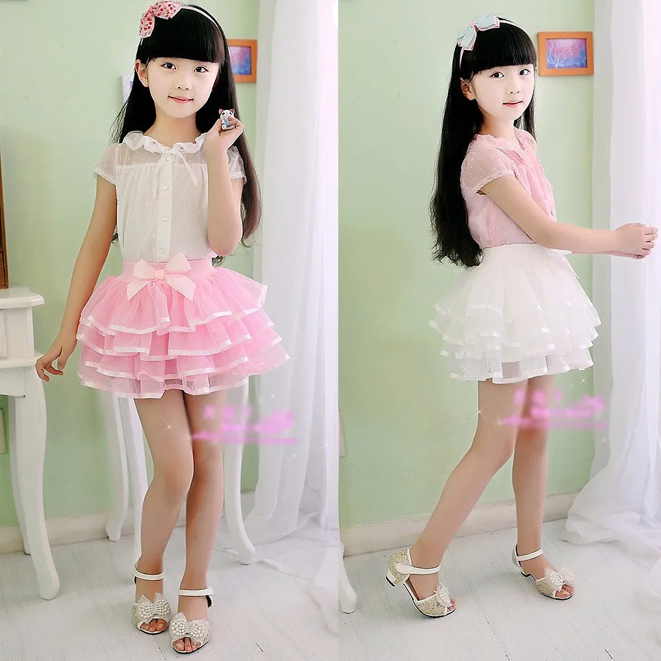 Юбка пачка для девочек юбка балерины детская шифоновая пушистая повседневная