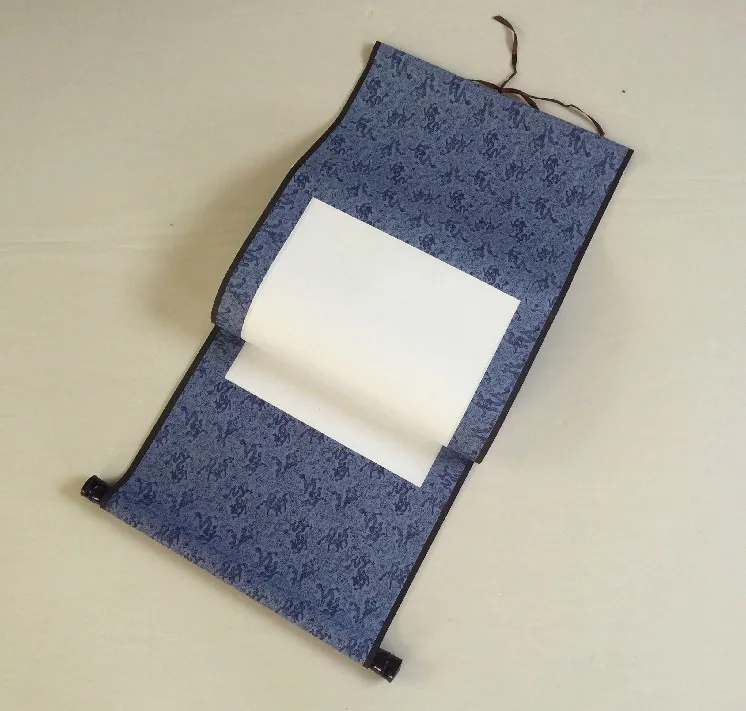 A08 пустые свитки из искусственного шелка мини Каллиграфия Живопись свиток