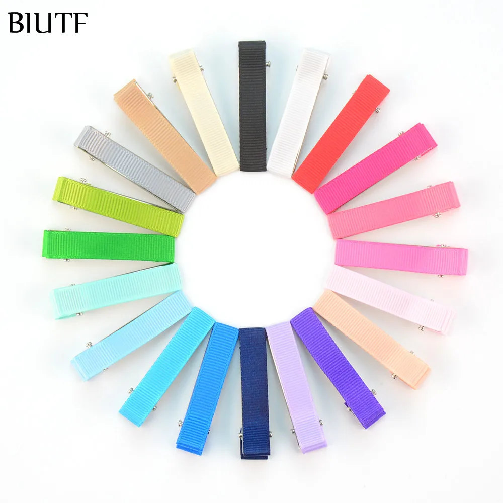 60 шт. 5 0 см Заколка Для Девочек лента завернутые цинковый сплав двойной зубец