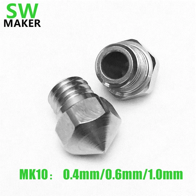 2 шт. из нержавеющей стали MK10 насадка обновление Wanhao Дубликатор duplo и 4S 4X i3 0 4 мм|mk10