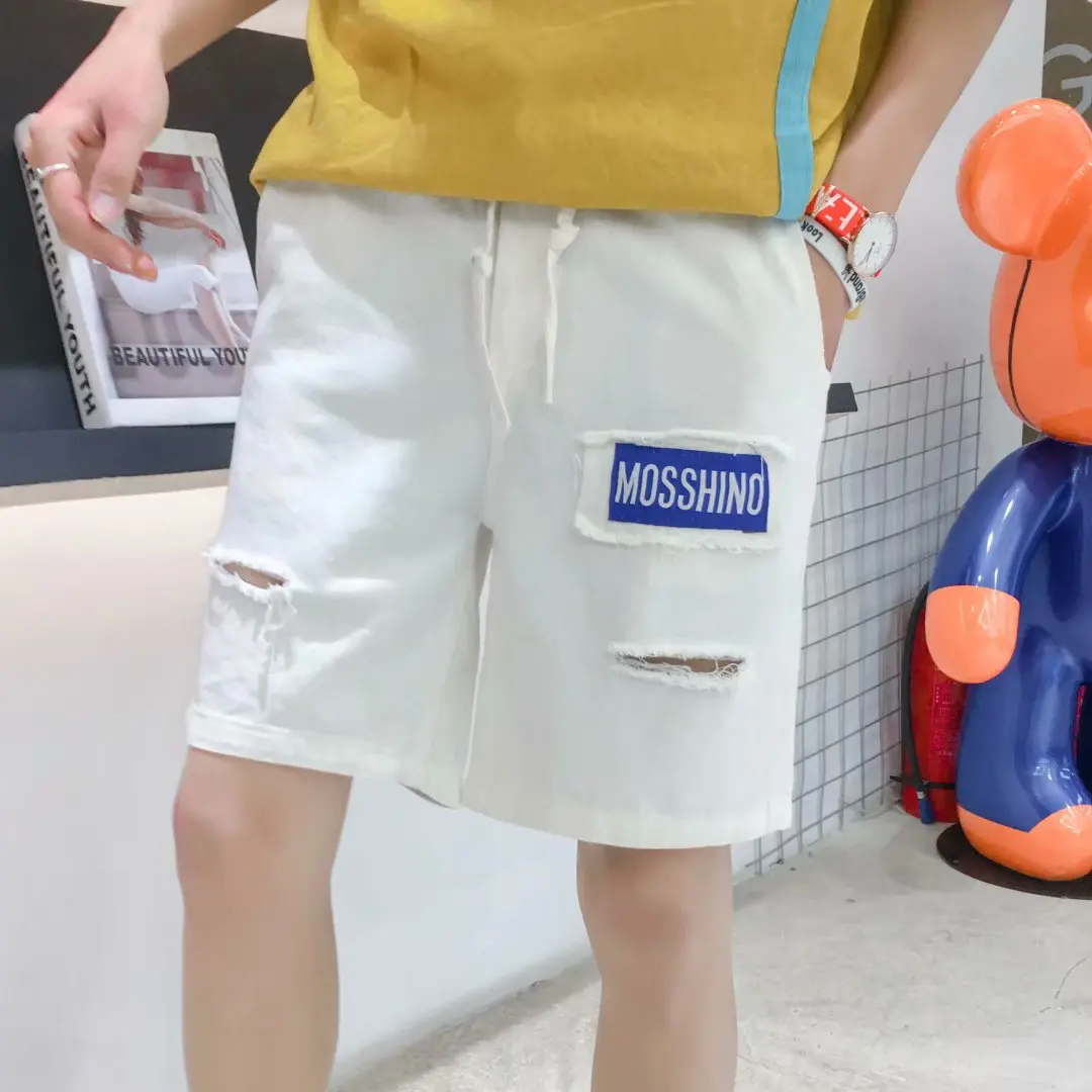 Мужские шорты однотонные новый стиль комбинезоны с карманами модные спортивные