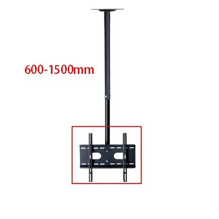 height 150cm 360 градусов 60-2000 мм Регулируемая высота 3"-60" потолочный кронштейн для телевизора светодиодный держатель для ЖК-монитора Макс. VESA 600x400 мм загрузка 25 кг - Цвет: height 150cm
