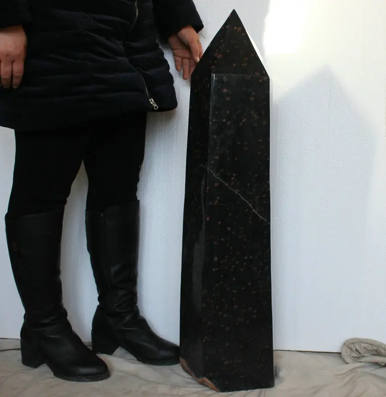 Натуральный черный турмалин и красный гранат кварцевый кристалл фотоэлемент из