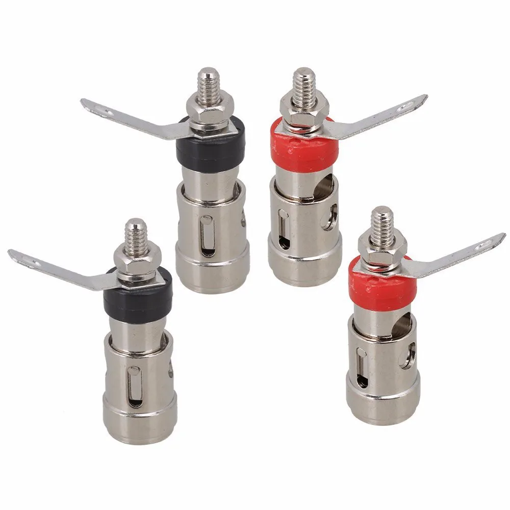 DHL посеребренный никелированный 4 мм L штекер типа банан аудиоразъем разъем