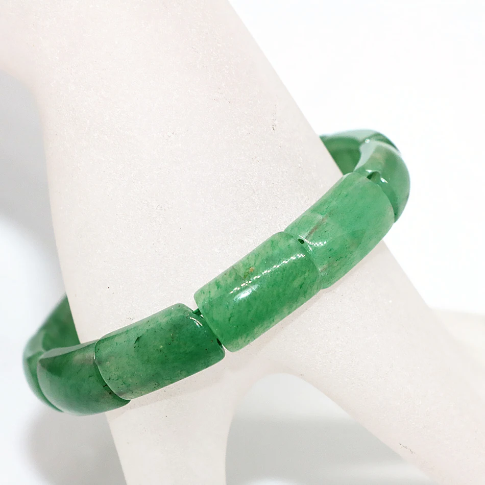 4 стиля наивысшего качества Природный камень жадеит зеленый браслет Женская мода
