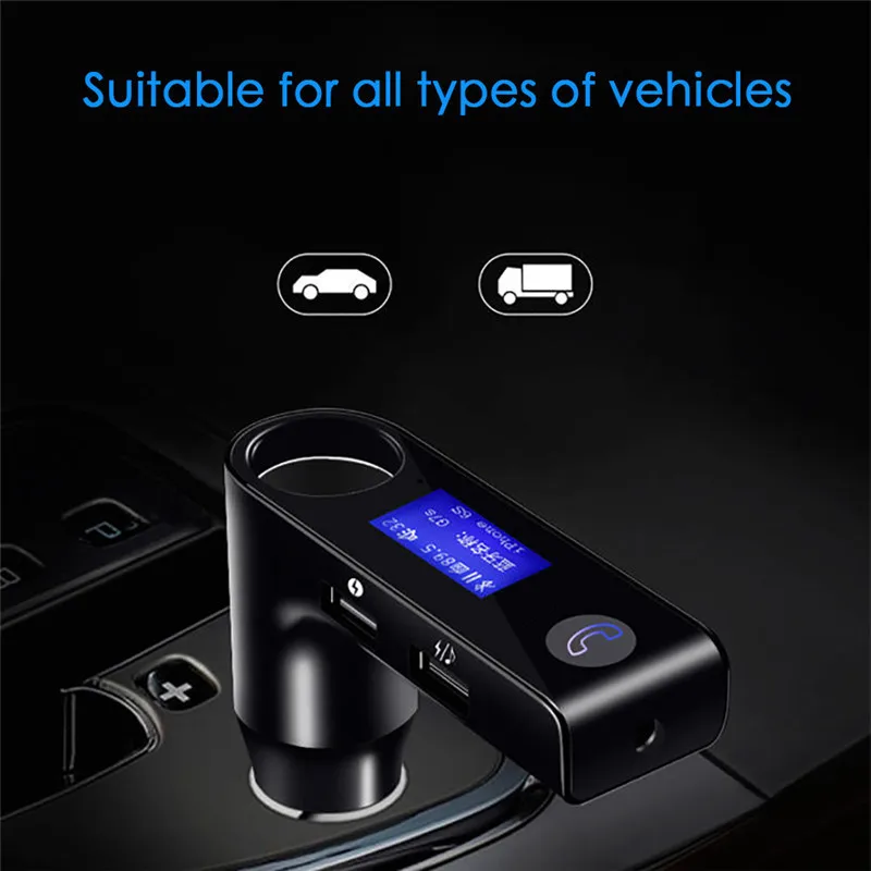 Беспроводной автомобильный fm-передатчик Bluetooth Hands free FM модулятор прикуривателя