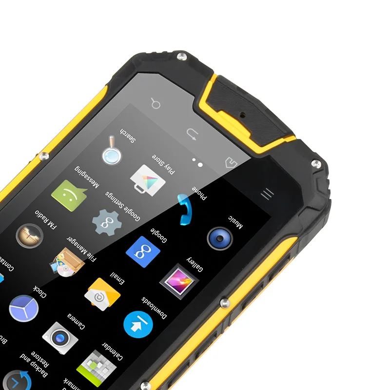 Snopow M5P мобильный телефон IP68 Водонепроницаемый MTK6735 четырехъядерный смартфон UHF рация 2 ГБ + 16 Гб NFC QHD сенсорный