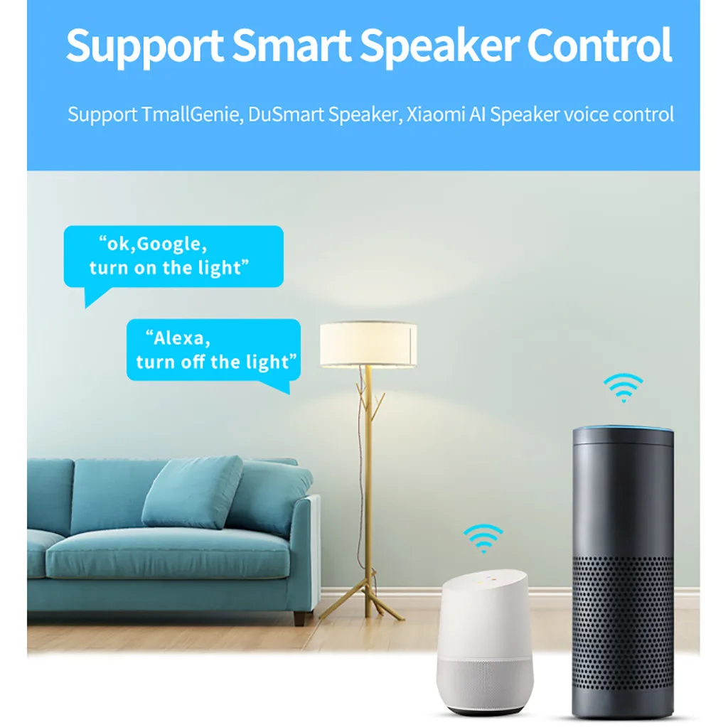 Умный беспроводной WiFi для Amazon Echo Google Home одиночный модуль пожарного
