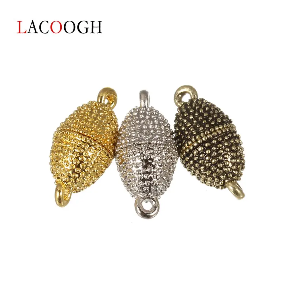 

10pcs/lot 11*22mm Magnetic Clasp Gold/Rhodium Color Strong Magnetic Bracelet Necklace Connectors for DIY Jewelry Making Findings