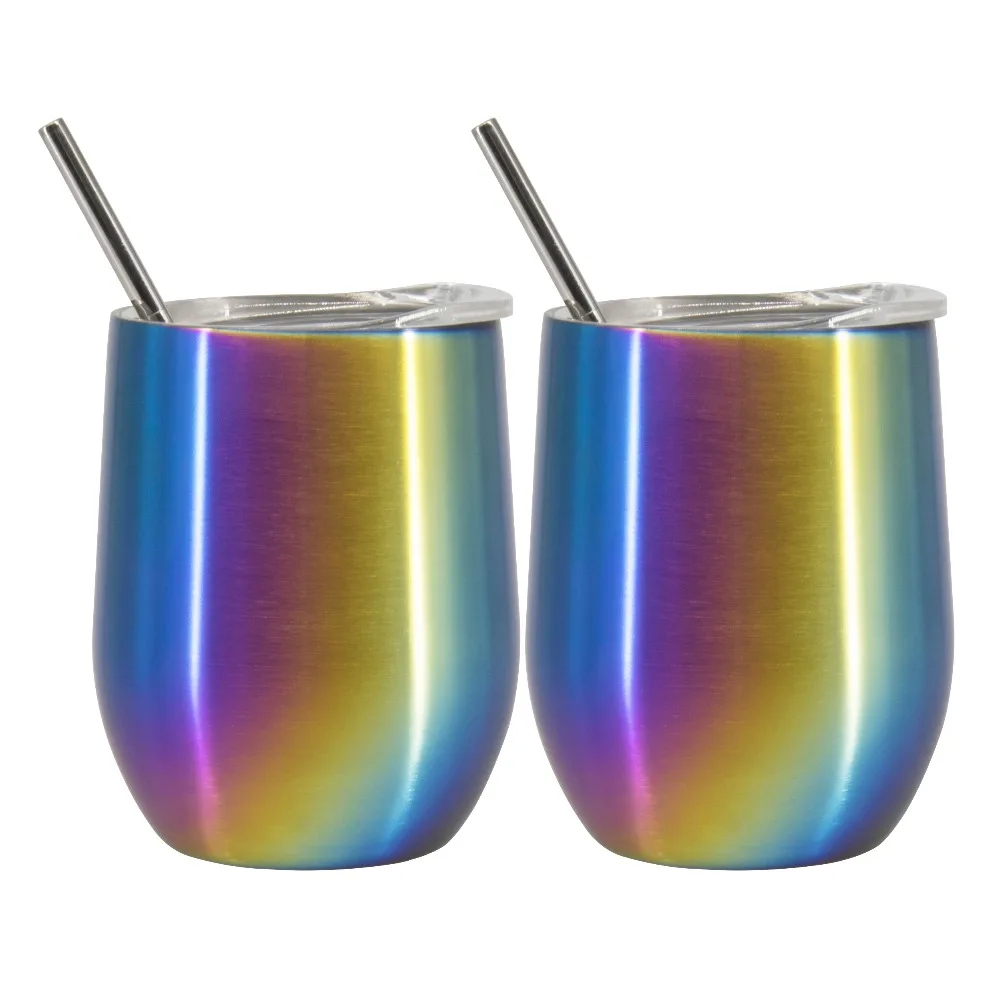 2 шт. термос из нержавеющей стали с градиентом 9 унций|Вакуумные фляги и термосы| |