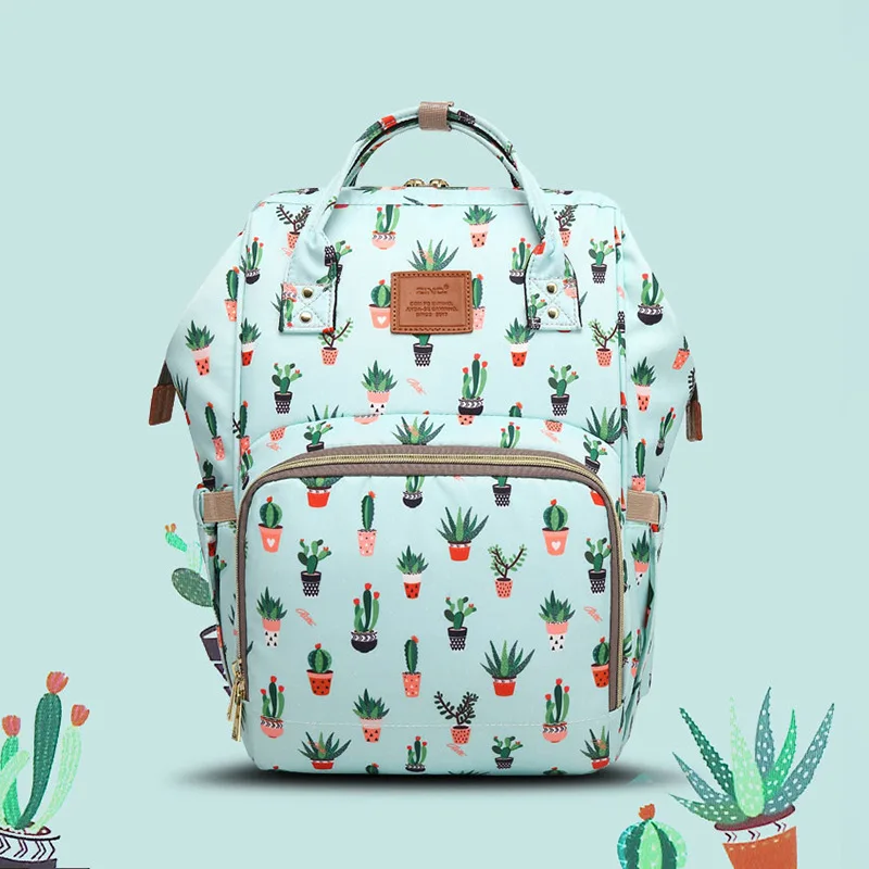 Водонепроницаемый женский рюкзак mom pack наплечный рюкзак с принтом модный рюкзак Mommy big capaci - Цвет: D