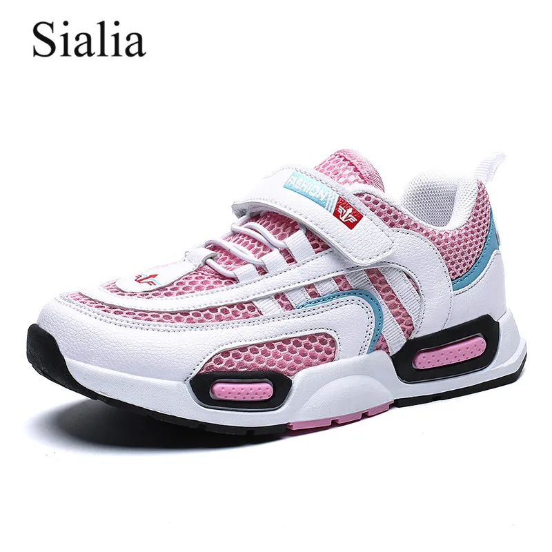 Sialia/спортивные детские кроссовки; детская обувь для бега; кроссовки для мальчиков; обувь для девочек; уличная школьная обувь с дышащей сеткой; tenis infantil