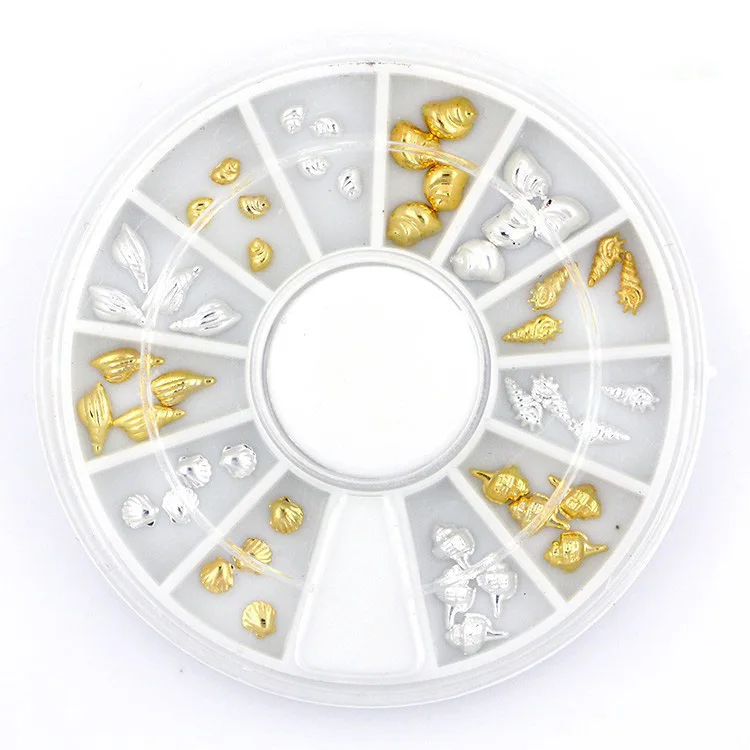 Японские Подвески в виде колес крутой морской ракушки звезды для ногтей 3D