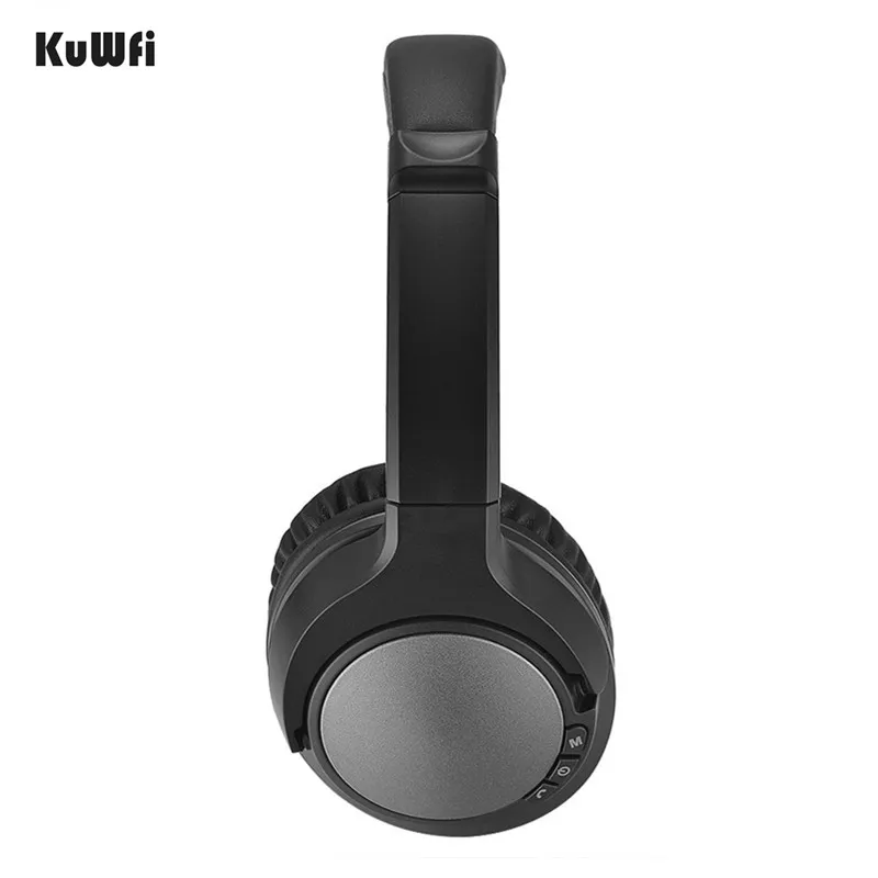 KuWFi беспроводные Bluetooth наушники 4 2 стерео Muisc Складная гарнитура 3 5 мм с